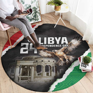 Happy Libya Independence Day Round Carpet Libya In My Heart