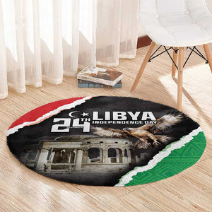 Happy Libya Independence Day Round Carpet Libya In My Heart