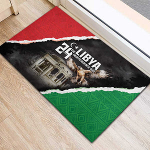 Happy Libya Independence Day Rubber Doormat Libya In My Heart