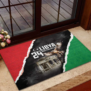 Happy Libya Independence Day Rubber Doormat Libya In My Heart