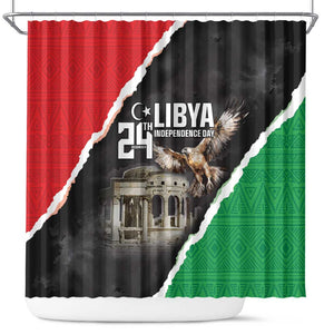 Happy Libya Independence Day Shower Curtain Libya In My Heart