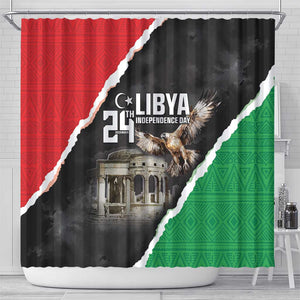 Happy Libya Independence Day Shower Curtain Libya In My Heart