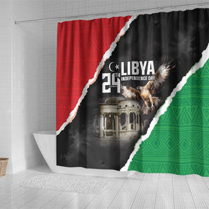 Happy Libya Independence Day Shower Curtain Libya In My Heart