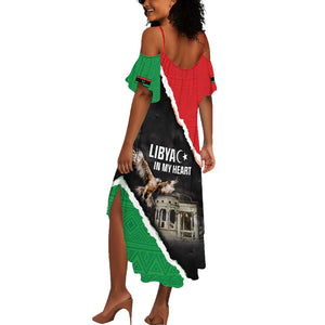 Happy Libya Independence Day Summer Maxi Dress Libya In My Heart