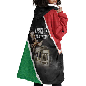 Happy Libya Independence Day Wearable Blanket Hoodie Libya In My Heart