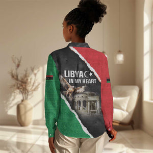 Happy Libya Independence Day Women Casual Shirt Libya In My Heart