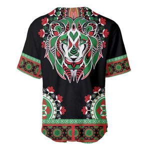 Libya Barbary Lion Baseball Jersey Dashiki Simple Style