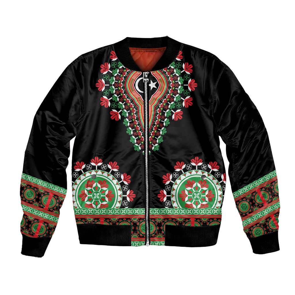 Libya Barbary Lion Bomber Jacket Dashiki Simple Style