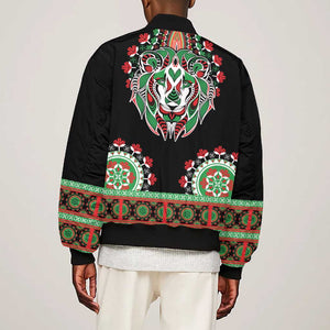 Libya Barbary Lion Bomber Jacket Dashiki Simple Style