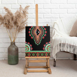 Libya Barbary Lion Canvas Wall Art Dashiki Simple Style