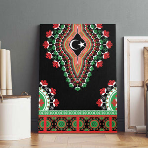 Libya Barbary Lion Canvas Wall Art Dashiki Simple Style