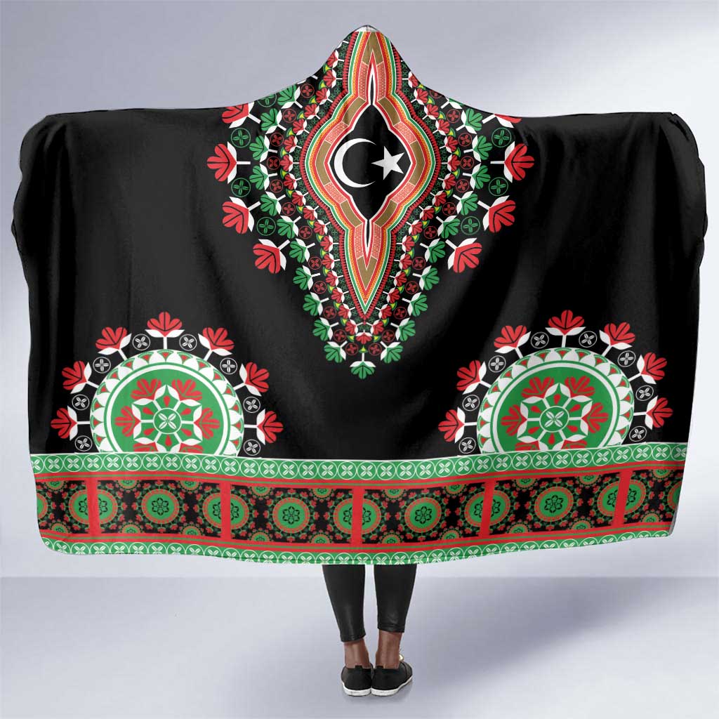 Libya Barbary Lion Hooded Blanket Dashiki Simple Style