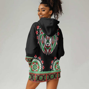 Libya Barbary Lion Hoodie Dress Dashiki Simple Style