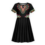 Libya Barbary Lion Kid Short Sleeve Dress Dashiki Simple Style
