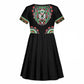 Libya Barbary Lion Kid Short Sleeve Dress Dashiki Simple Style