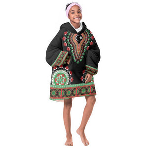 Libya Barbary Lion Kid Wearable Blanket Hoodie Dashiki Simple Style