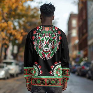 Libya Barbary Lion Long Sleeve Shirt Dashiki Simple Style