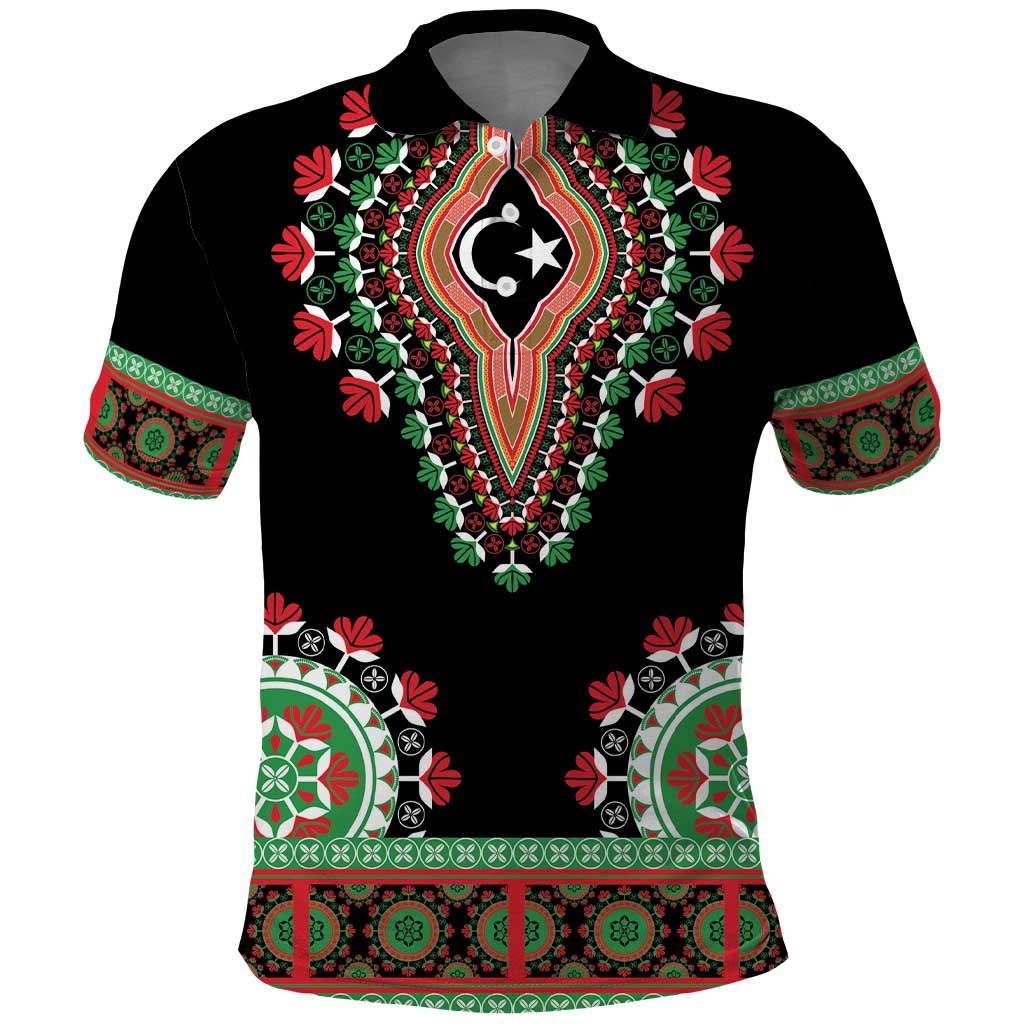 Libya Barbary Lion Polo Shirt Dashiki Simple Style