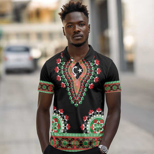 Libya Barbary Lion Polo Shirt Dashiki Simple Style