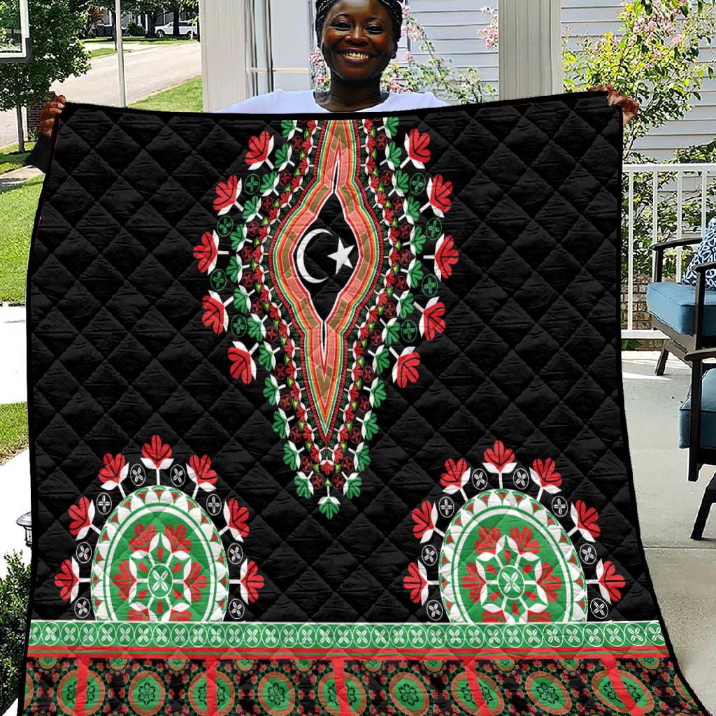 Libya Barbary Lion Quilt Dashiki Simple Style