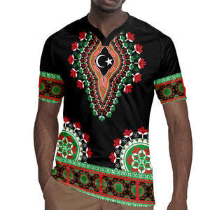 Libya Barbary Lion Rugby Jersey Dashiki Simple Style