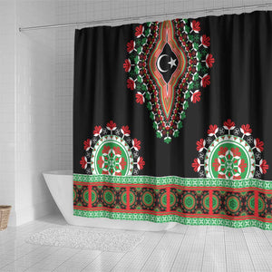 Libya Barbary Lion Shower Curtain Dashiki Simple Style