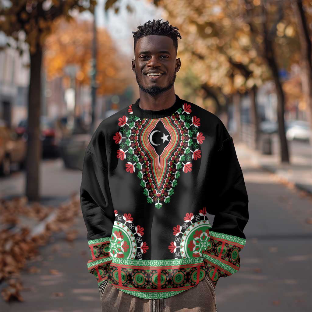 Libya Barbary Lion Sweatshirt Dashiki Simple Style