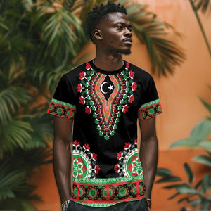 Libya Barbary Lion T shirt Dashiki Simple Style