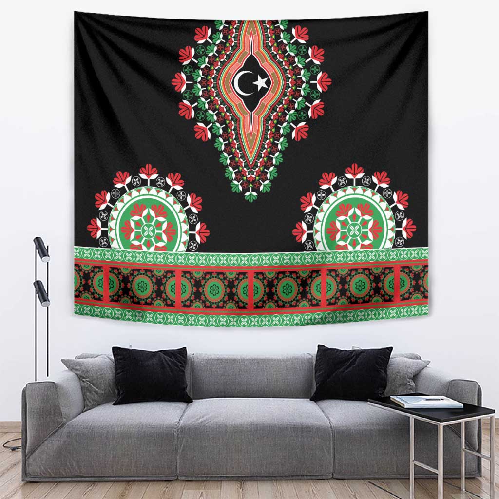 Libya Barbary Lion Tapestry Dashiki Simple Style