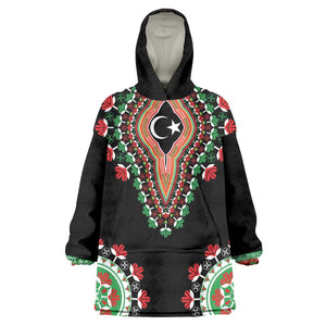 Libya Barbary Lion Wearable Blanket Hoodie Dashiki Simple Style