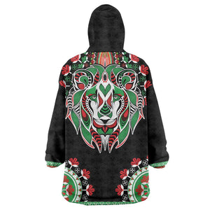 Libya Barbary Lion Wearable Blanket Hoodie Dashiki Simple Style