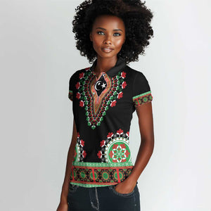 Libya Barbary Lion Women Polo Shirt Dashiki Simple Style