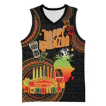 Kwanzaa Kinara Candles Basketball Jersey African Tribal Pattern LT05