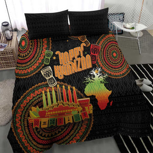 Kwanzaa Kinara Candles Bedding Set African Tribal Pattern