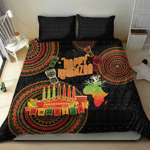 Kwanzaa Kinara Candles Bedding Set African Tribal Pattern