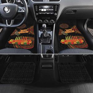 Kwanzaa Kinara Candles Car Mats African Tribal Pattern