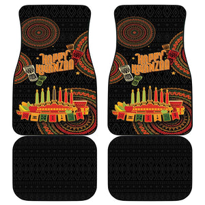 Kwanzaa Kinara Candles Car Mats African Tribal Pattern