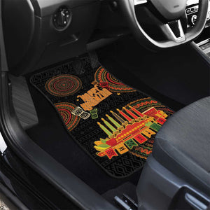 Kwanzaa Kinara Candles Car Mats African Tribal Pattern