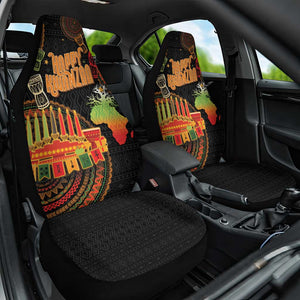 Kwanzaa Kinara Candles Car Seat Cover African Tribal Pattern