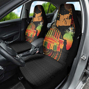 Kwanzaa Kinara Candles Car Seat Cover African Tribal Pattern