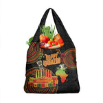 Kwanzaa Kinara Candles Grocery Bag African Tribal Pattern