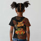 Kwanzaa Kinara Candles Kid T shirt African Tribal Pattern