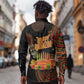 Kwanzaa Kinara Candles Long Sleeve Button Shirt African Tribal Pattern