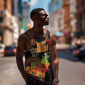 Kwanzaa Kinara Candles Men Tank Top African Tribal Pattern