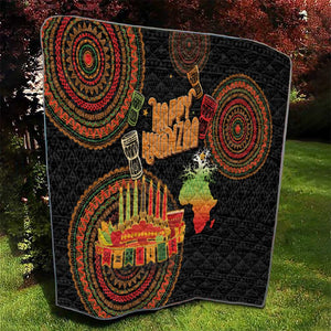 Kwanzaa Kinara Candles Quilt African Tribal Pattern