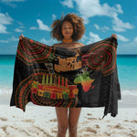 Kwanzaa Kinara Candles Sarong African Tribal Pattern