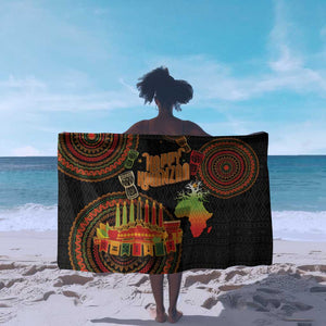 Kwanzaa Kinara Candles Sarong African Tribal Pattern