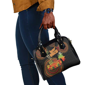 Kwanzaa Kinara Candles Shoulder Handbag African Tribal Pattern