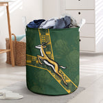 Rugby South Africa Laundry Basket Go Bokke With Protea Pattern
