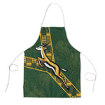 Rugby South Africa Apron Go Bokke With Protea Pattern